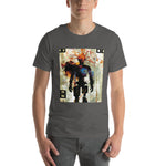 Load image into Gallery viewer, Glitchy Orange Wire Head Guy Tee (Unisex)
