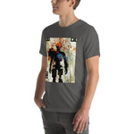 Load image into Gallery viewer, Glitchy Orange Wire Head Guy Tee (Unisex)
