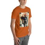 Load image into Gallery viewer, Glitchy Orange Wire Head Guy Tee (Unisex)
