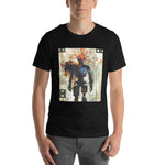 Load image into Gallery viewer, Glitchy Orange Wire Head Guy Tee (Unisex)
