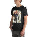 Load image into Gallery viewer, Glitchy Orange Wire Head Guy Tee (Unisex)
