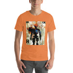 Load image into Gallery viewer, Glitchy Orange Wire Head Guy Tee (Unisex)
