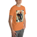 Load image into Gallery viewer, Glitchy Orange Wire Head Guy Tee (Unisex)

