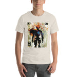 Load image into Gallery viewer, Glitchy Orange Wire Head Guy Tee (Unisex)
