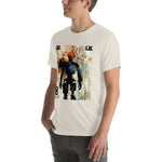 Load image into Gallery viewer, Glitchy Orange Wire Head Guy Tee (Unisex)
