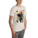 Load image into Gallery viewer, Glitchy Orange Wire Head Guy Tee (Unisex)
