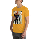 Load image into Gallery viewer, Glitchy Orange Wire Head Guy Tee (Unisex)

