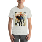 Load image into Gallery viewer, Glitchy Orange Wire Head Guy Tee (Unisex)
