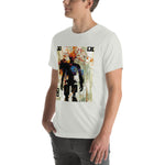 Load image into Gallery viewer, Glitchy Orange Wire Head Guy Tee (Unisex)
