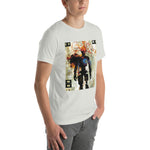 Load image into Gallery viewer, Glitchy Orange Wire Head Guy Tee (Unisex)
