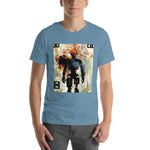 Load image into Gallery viewer, Glitchy Orange Wire Head Guy Tee (Unisex)
