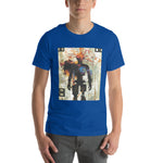 Load image into Gallery viewer, Glitchy Orange Wire Head Guy Tee (Unisex)
