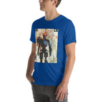 Load image into Gallery viewer, Glitchy Orange Wire Head Guy Tee (Unisex)
