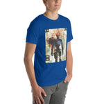 Load image into Gallery viewer, Glitchy Orange Wire Head Guy Tee (Unisex)
