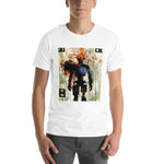 Load image into Gallery viewer, Glitchy Orange Wire Head Guy Tee (Unisex)
