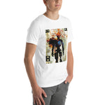 Load image into Gallery viewer, Glitchy Orange Wire Head Guy Tee (Unisex)
