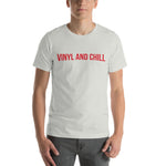 Load image into Gallery viewer, VINYL AND CHILL // Unisex Short-Sleeve Tee
