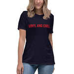 Load image into Gallery viewer, VINYL AND CHILL // Women's Relaxed Tee
