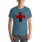 Load image into Gallery viewer, [red] cross // unisex short-sleeve tee
