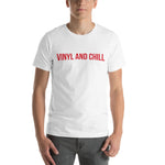 Load image into Gallery viewer, VINYL AND CHILL // Unisex Short-Sleeve Tee
