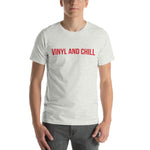 Load image into Gallery viewer, VINYL AND CHILL // Unisex Short-Sleeve Tee
