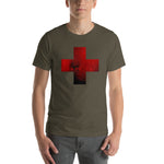 Load image into Gallery viewer, [red] cross // unisex short-sleeve tee
