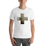 Load image into Gallery viewer, [grey] cross // unisex shirt-sleeve tee
