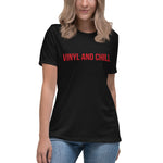 Load image into Gallery viewer, VINYL AND CHILL // Women's Relaxed Tee
