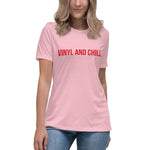 Load image into Gallery viewer, VINYL AND CHILL // Women's Relaxed Tee
