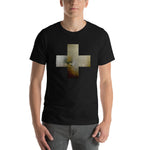 Load image into Gallery viewer, [grey] cross // unisex shirt-sleeve tee
