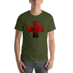 Load image into Gallery viewer, [red] cross // unisex short-sleeve tee
