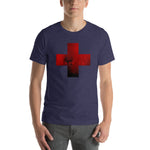 Load image into Gallery viewer, [red] cross // unisex short-sleeve tee
