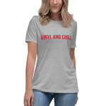 Load image into Gallery viewer, VINYL AND CHILL // Women's Relaxed Tee
