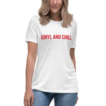 Load image into Gallery viewer, VINYL AND CHILL // Women's Relaxed Tee
