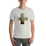 Load image into Gallery viewer, [grey] cross // unisex shirt-sleeve tee
